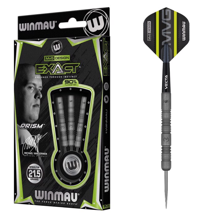 MvG Exact 90% NT steeltip dartpile fra Winmau 24 gram