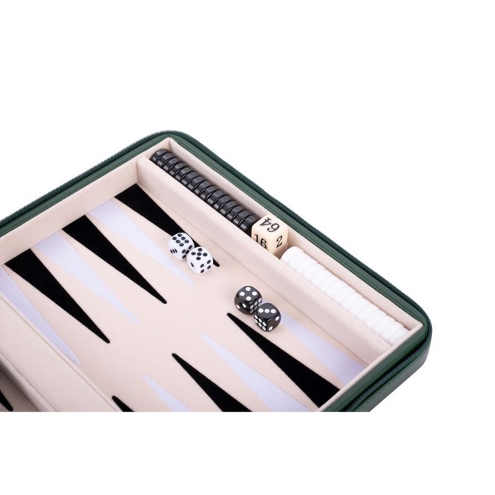 Backgammon rejsespil - Grøn 9" 