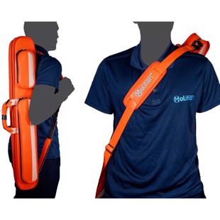 Molinari Retro 2x4 flat bag red orange / light pink