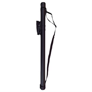 Kø-etui Oval med strop/lomme sort