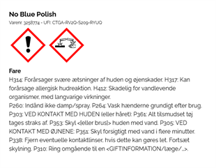 No Blue polish 100 ml spids rensemiddel
