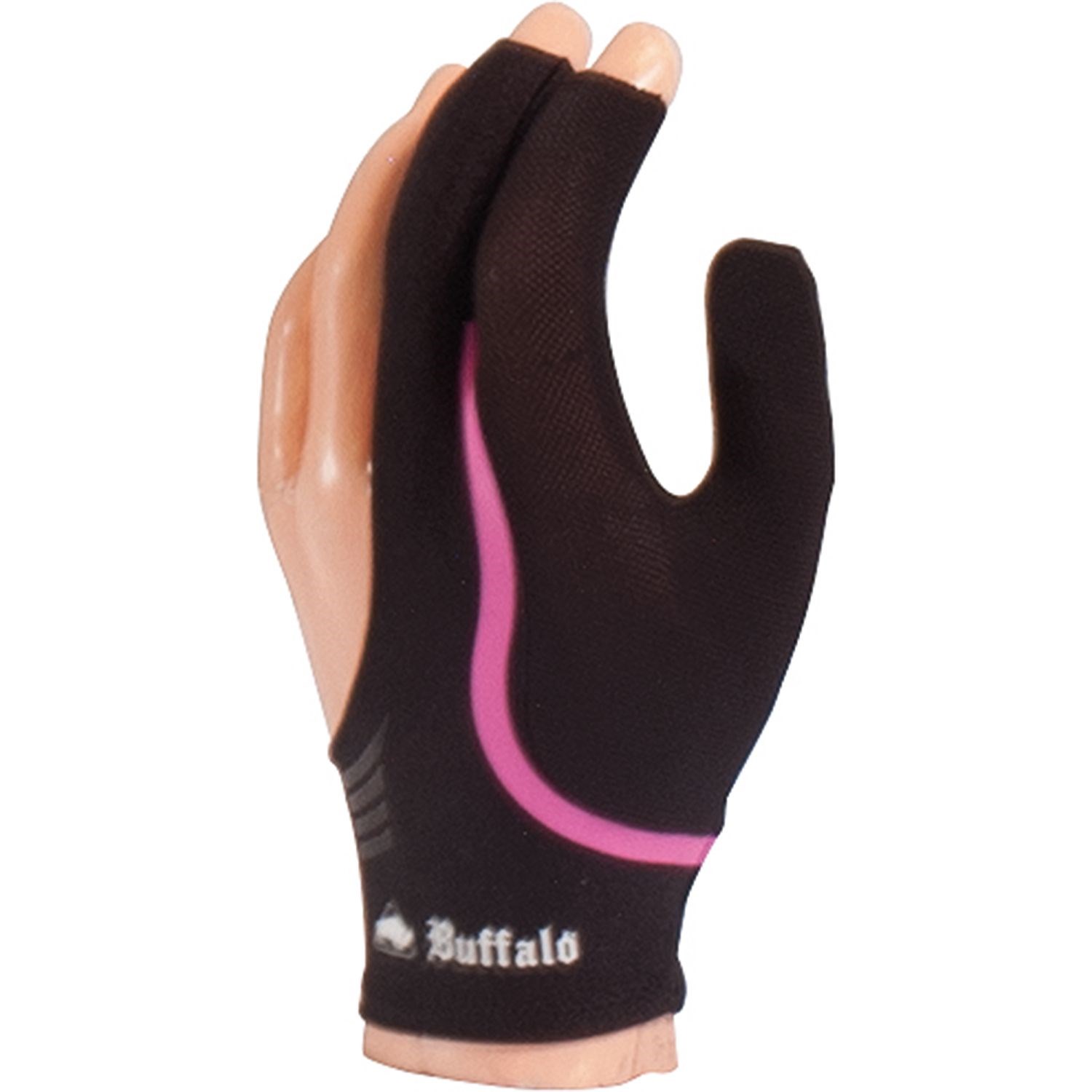 Buffalo handske i sort/pink begge hænder - str S