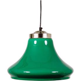 Lampe, 1-stk grøn lampeskærm