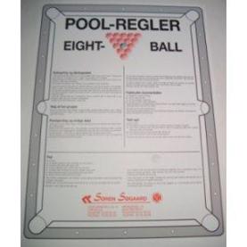 Regler, 8-ball Pool, 40 x 60 cm