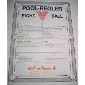 Regler, 8-ball Pool, 40 x 60 cm