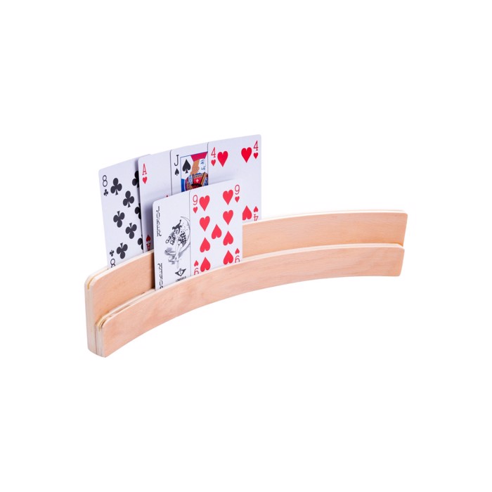 Kort holder i træ 35 cm - to lags 