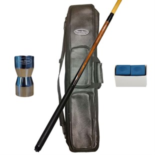 Deluxe keglepakke - Søgaard Supreme No. 3 keglekø, køtaske, tip tool og kridt