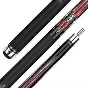 Vaula Pro Laser II 5-kegle kø, model 5 rød/sort - 1 stk. maple- + 1 stk. fiberspids