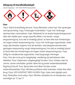 Silikonespray til bordfodboldspil, 400 ml