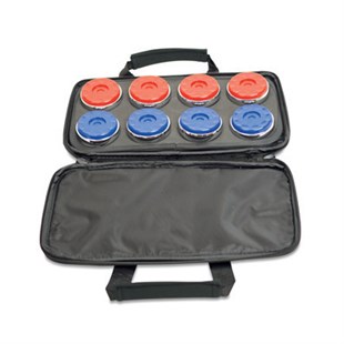 Taske til shuffleboard pucks