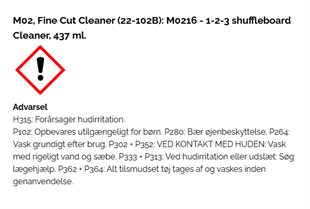 TSF 1-2-3 shuffleboard Cleaner