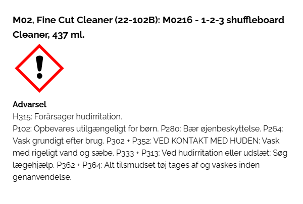 TSF 1-2-3 shuffleboard Cleaner