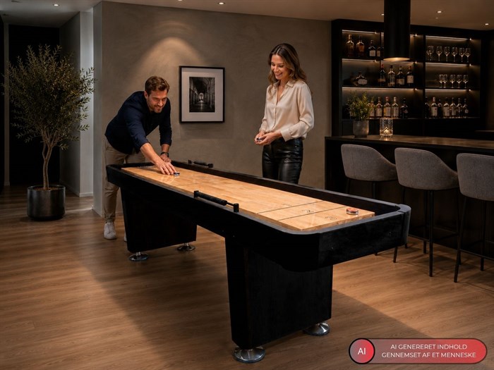 Shuffleboard 9 fods SAGA Black
