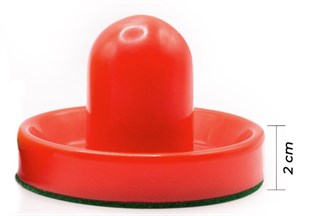 Airhockey håndtag Ø 9,5 cm m filt - 4 stk.