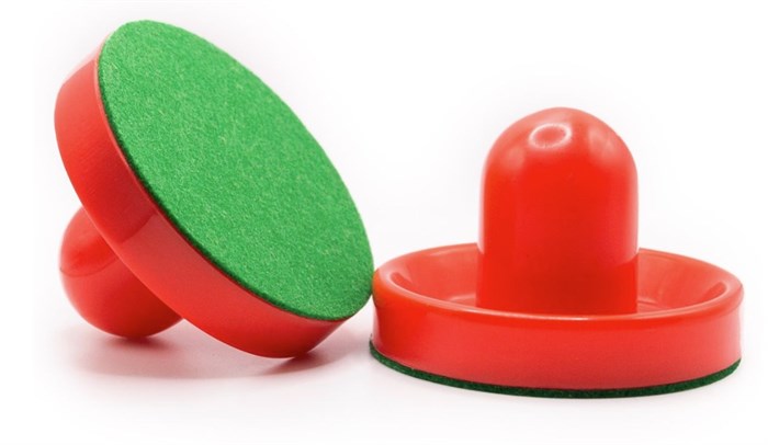 Airhockey håndtag Ø 9,5 cm m filt - 4 stk.