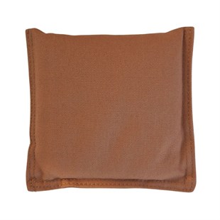 Løs beanbag/ærtepose t/ Søgaard Cornhole spil - 1 stk. brun 14x14 cm