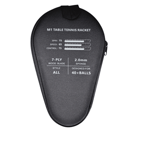 Double Fish M1 bordtennis bat med etui