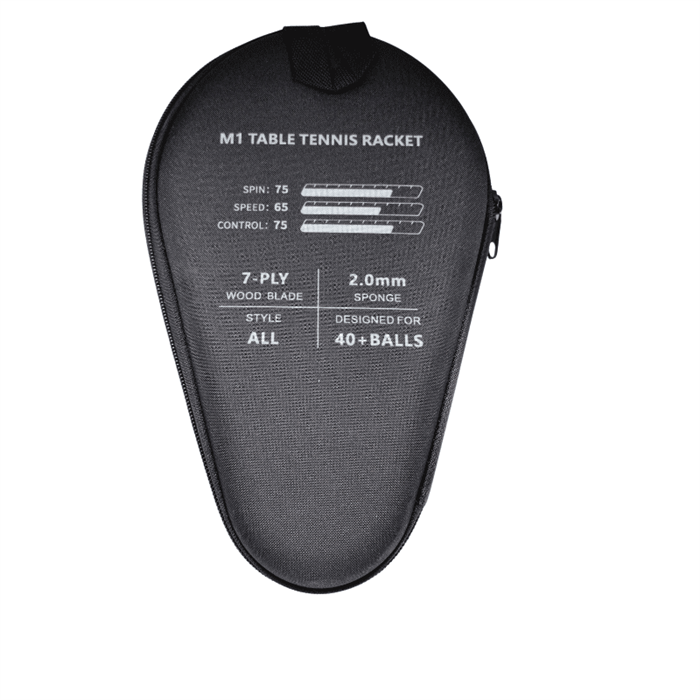 Double Fish M1 bordtennis bat med etui