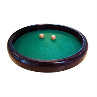 Terning bakke Mahogni-farvet Ø 34 cm