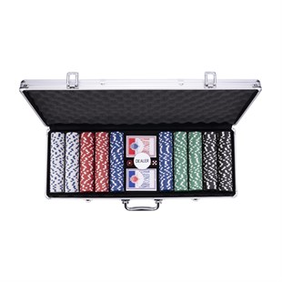 Pokerkuffert m/ 500 chips