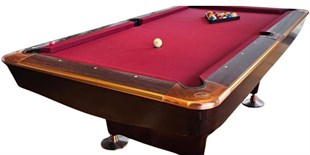 8 fods Søgaard Pro brun poolbillard - BRUGT