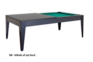7 fods Dino M poolbillard i sort - BRUGT