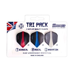 Retina Tri Pack, 3 Flights sæt fra Harrows