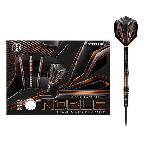 Noble 90% NT steeltip dartpile fra Harrows