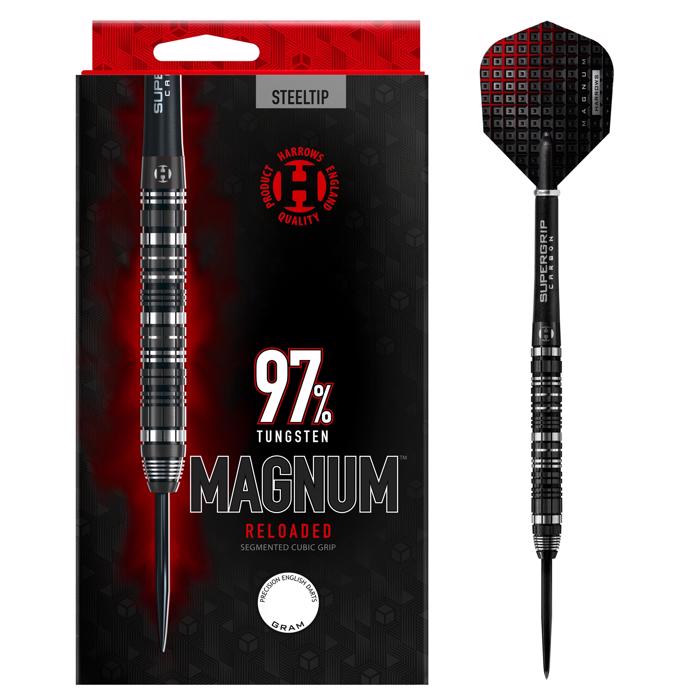 Magnum RELOADED 97% NT steeltip dartpil fra Harrows 