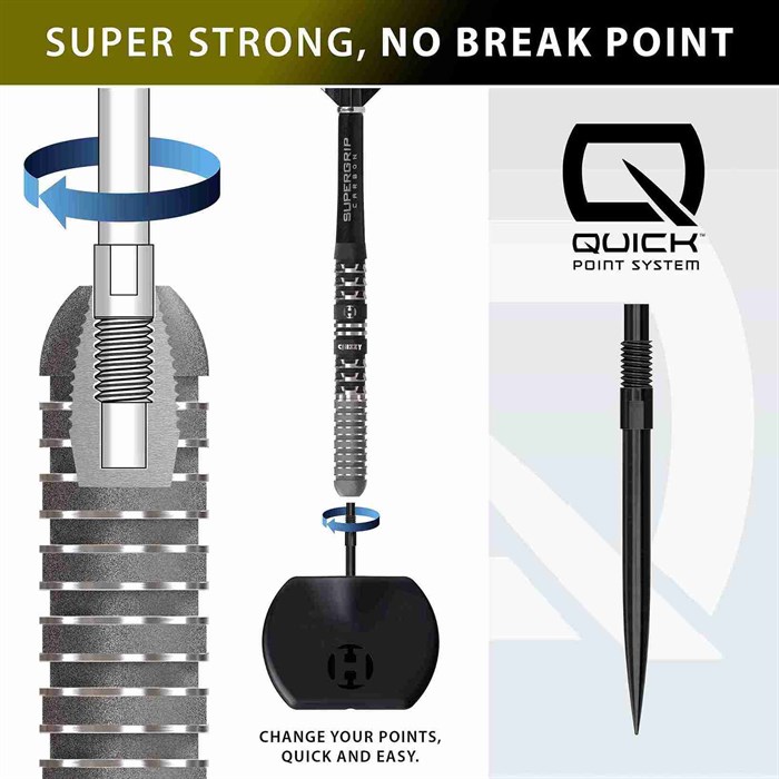 Chizzy 90% NT series 4 steeltip dartpile fra Harrows