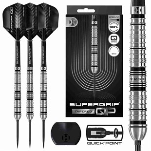 SUPERGRIP QP Tapered 90% NT series 4 steeltip dartpile fra Harrows