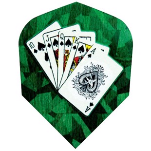  Hologram dart flights fra Harrows - 1604 grøn spillekort