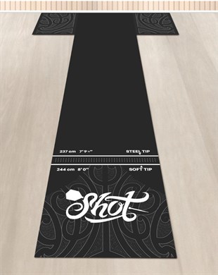 SHOT T-zone dartmåtte 300 x 60 cm