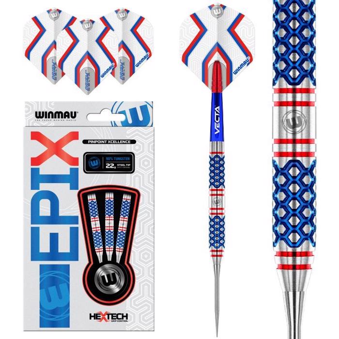 Epix 90 % NT steeltip dartpile fra Winmau