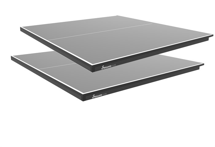 Bordtennisplader FLEXI 18 mm m/ net - 2 stk.