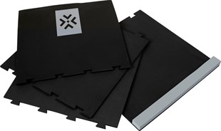 Bullet dartmåtte sort/grå puzzle 4-dele