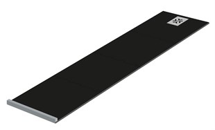 Bullet dartmåtte sort/grå puzzle 4-dele