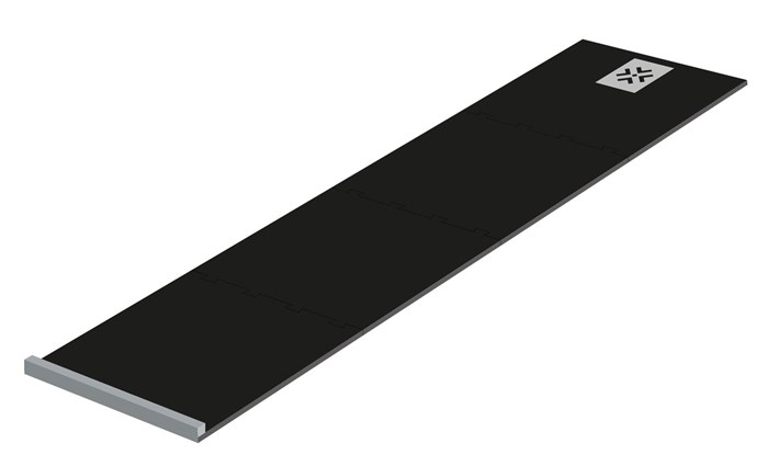 Bullet dartmåtte sort/grå puzzle 4-dele