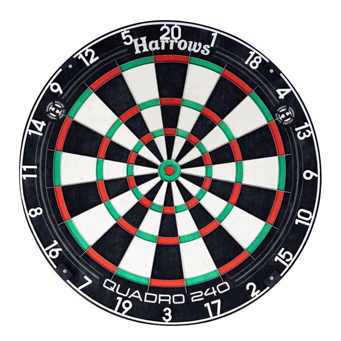 Quadro 240 dartskive fra Harrows