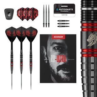 Jonny Clayton RD-ULTRA 90% NT steeltip dartpile fra Red Dragon - 22 gram