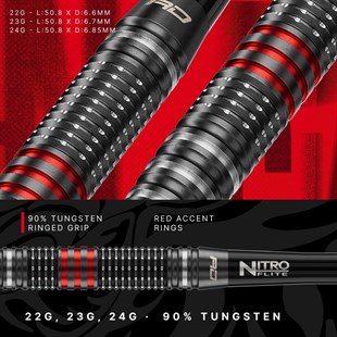 Jonny Clayton RD-PRO 90% NT steeltip dartpile fra Red Dragon