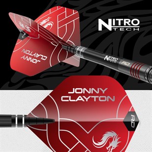 Jonny Clayton RD-ADV 90% NT steeltip dartpile fra Red Dragon