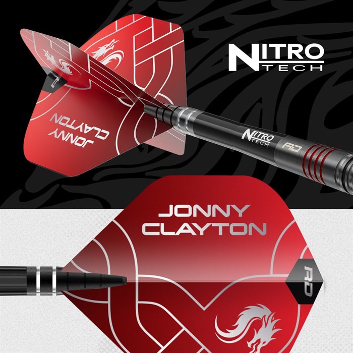 Jonny Clayton RD-ADV 90% NT steeltip dartpile fra Red Dragon