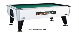 8 fods SAM hvid poolbillard - BRUGT