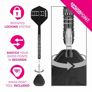 CHRIS DOBEY 95K 95% SP, steeltip dartpile fra Target