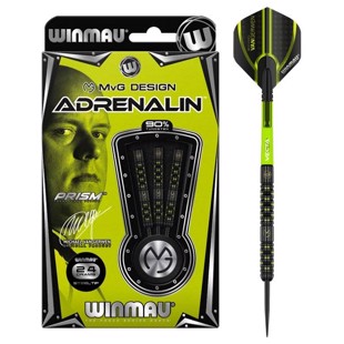 MvG Adrenalin 90% NT steeltip dartpile fra Winmau
