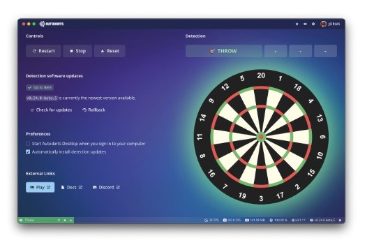Vantage autodarts score system Winmau