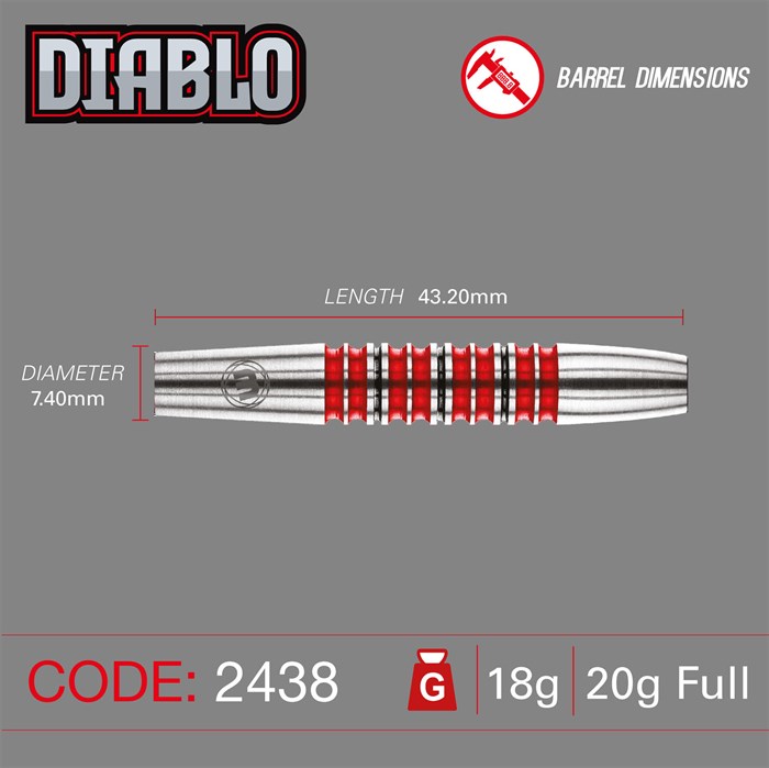 Diablo Softip 90 % NT 20 gram fra Winmau