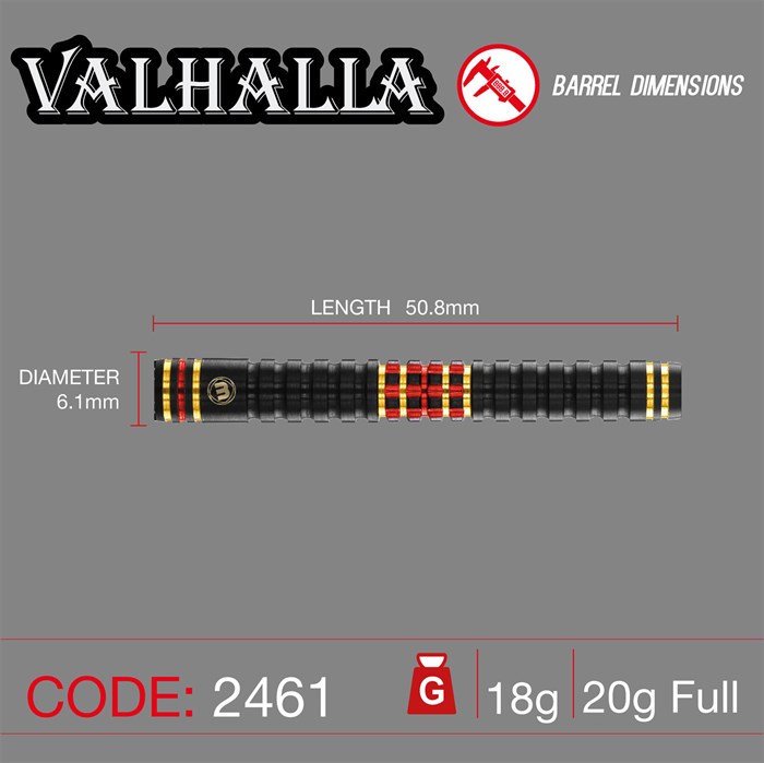 Valhalla Softip 90 % NT 20 gram fra Winmau