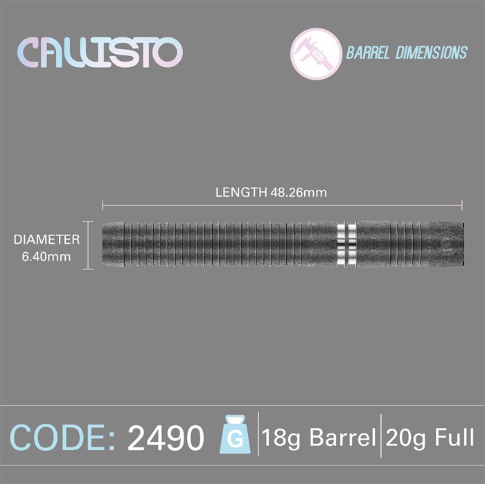 Callisto 01 Softip 90 % NT 20 gram fra Winmau